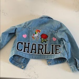 Custom denim jacket “CHARLIE “